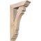 Ekena Millwork Merced Traditional Smooth Bracket w/ Offset Brace, Douglas Fir, 5 1/2"W x 18"D x 30"H BKT0604X18X30MRC01SDF - alternate 1